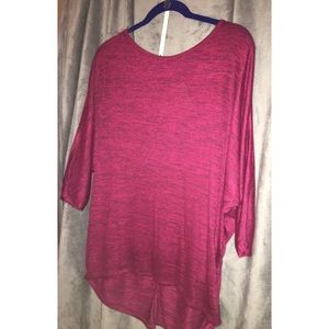 Red 3/4 Sleeve Tunic
